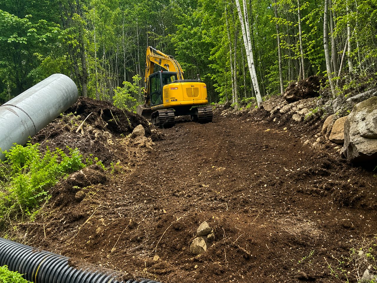 Installation de fosse septique — Entreprise KSG Inc.